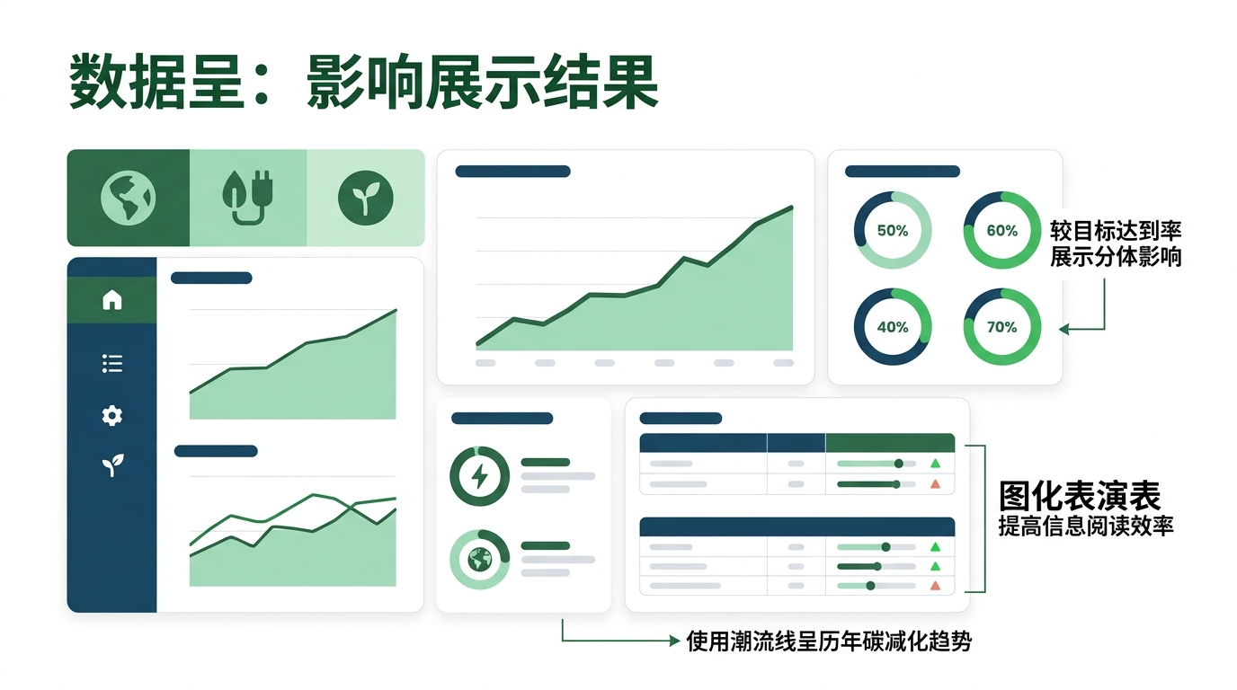 數據呈現：直觀展現成效