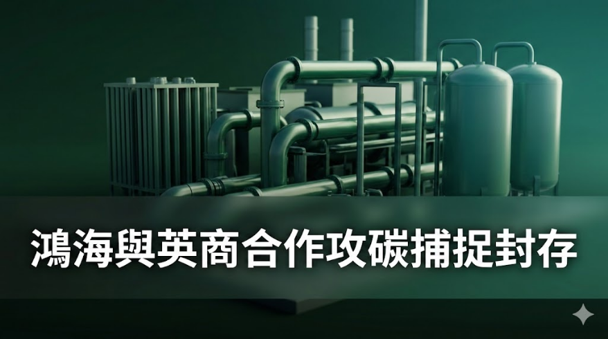 鴻海與英商合作攻碳捕捉封存