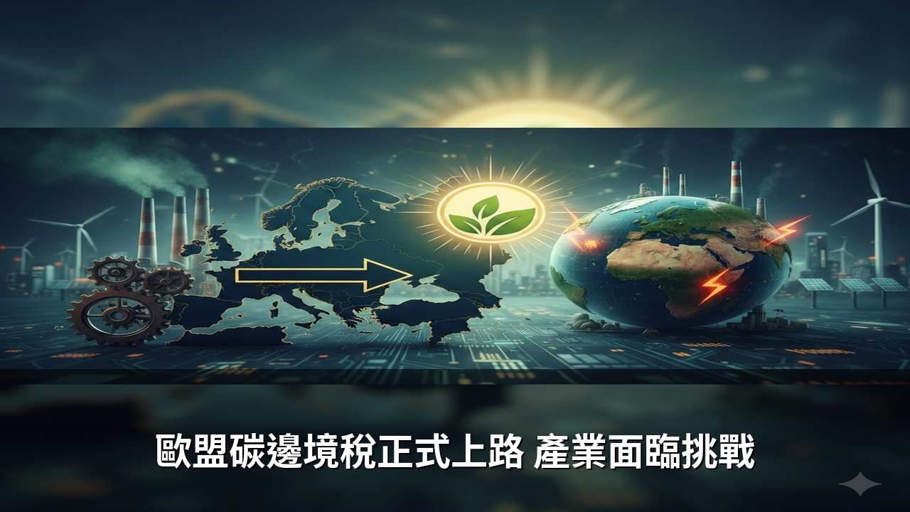 歐盟碳邊境稅正式上路 產業面臨挑戰