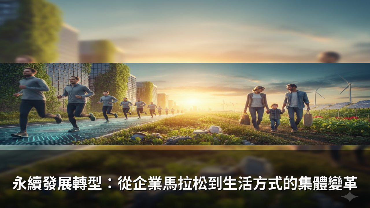 永續發展轉型：從企業馬拉松到生活方式的集體變革
