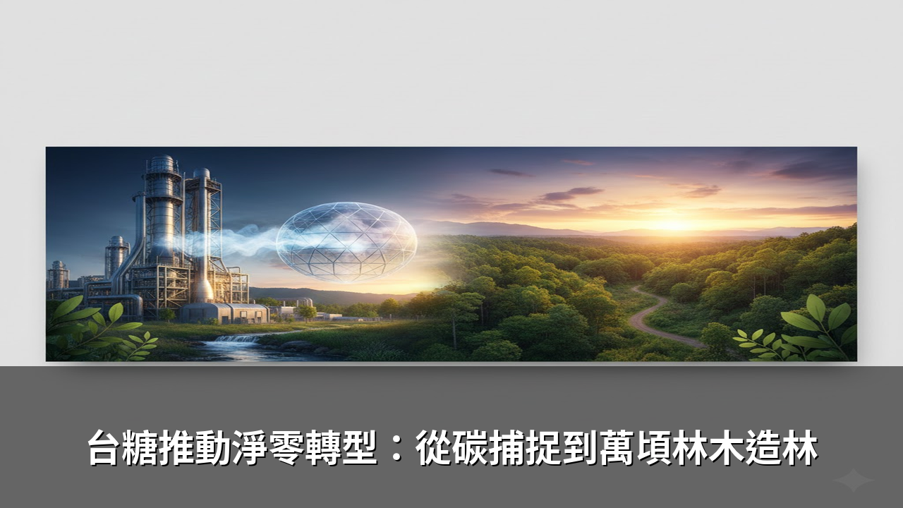 台糖推動淨零轉型：從碳捕捉到萬頃林木造林