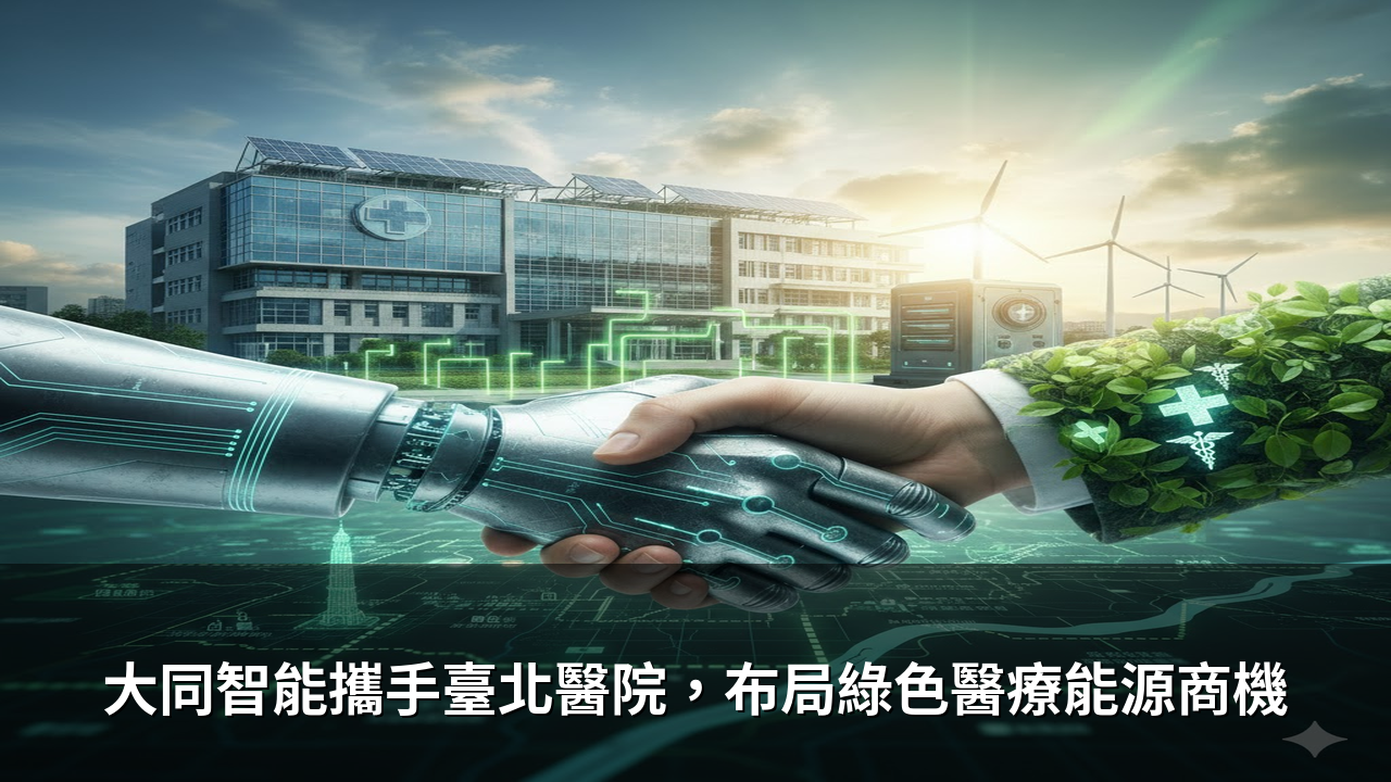 大同智能攜手臺北醫院，布局綠色醫療能源商機
