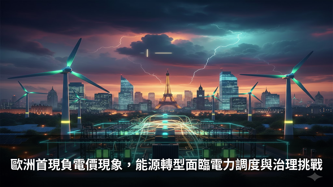 歐洲首現負電價現象，能源轉型面臨電力調度與治理挑戰