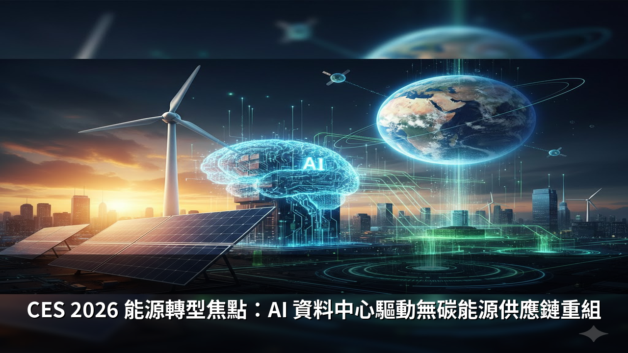 CES 2026 能源轉型焦點：AI 資料中心驅動無碳能源供應鏈重組