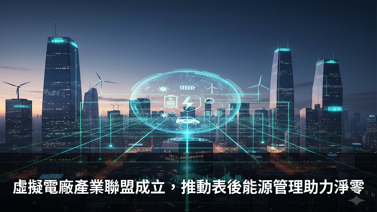 虛擬電廠產業聯盟成立，推動表後能源管理助力淨零