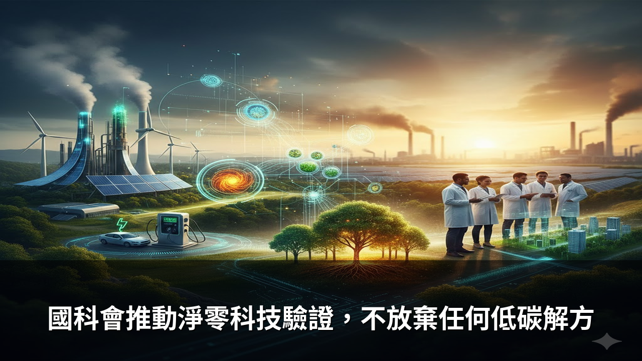 國科會推動淨零科技驗證，不放棄任何低碳解方