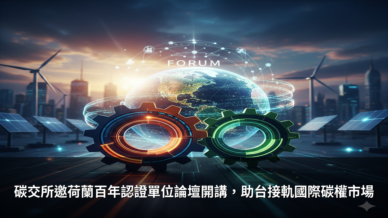碳交所邀荷蘭百年認證單位論壇開講，助台接軌國際碳權市場