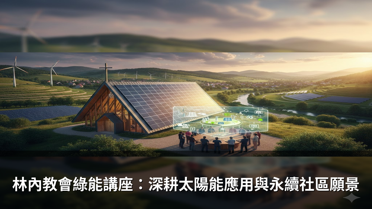 林內教會綠能講座：深耕太陽能應用與永續社區願景