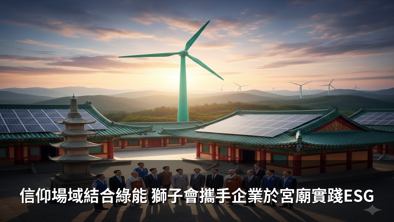 信仰場域結合綠能 獅子會攜手企業於宮廟實踐ESG