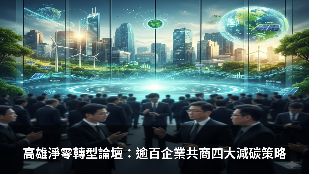 高雄淨零轉型論壇：逾百企業共商四大減碳策略