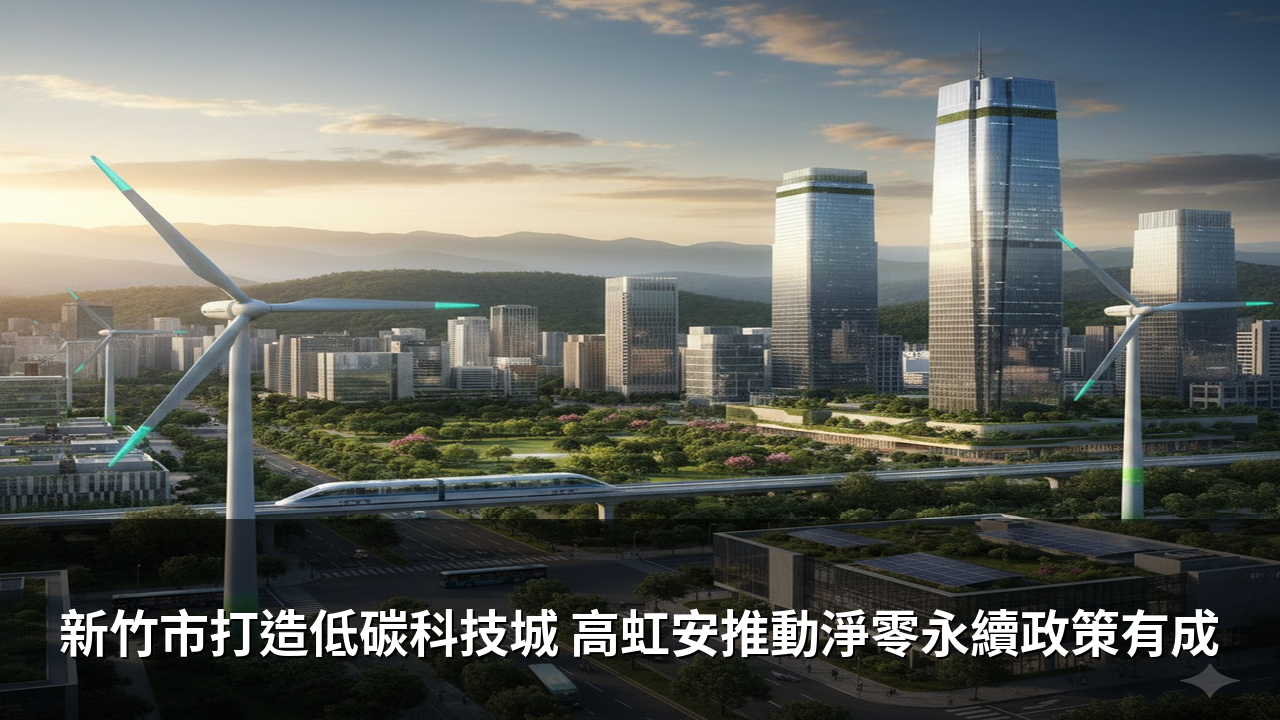 新竹市打造低碳科技城 高虹安推動淨零永續政策有成