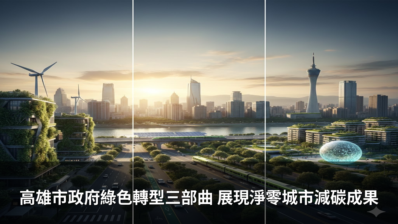高雄市政府綠色轉型三部曲 展現淨零城市減碳成果