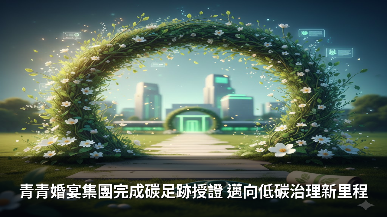 青青婚宴集團完成碳足跡授證 邁向低碳治理新里程