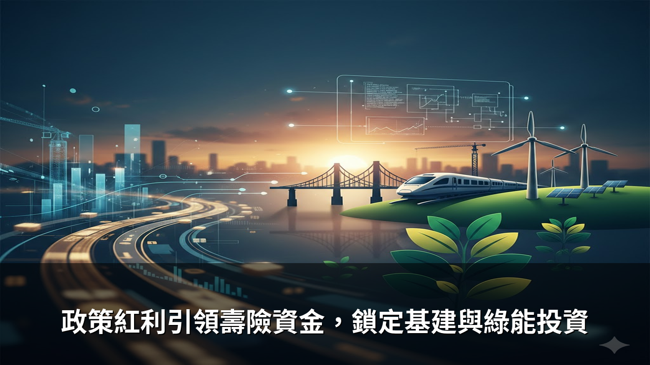 政策紅利引領壽險資金，鎖定基建與綠能投資