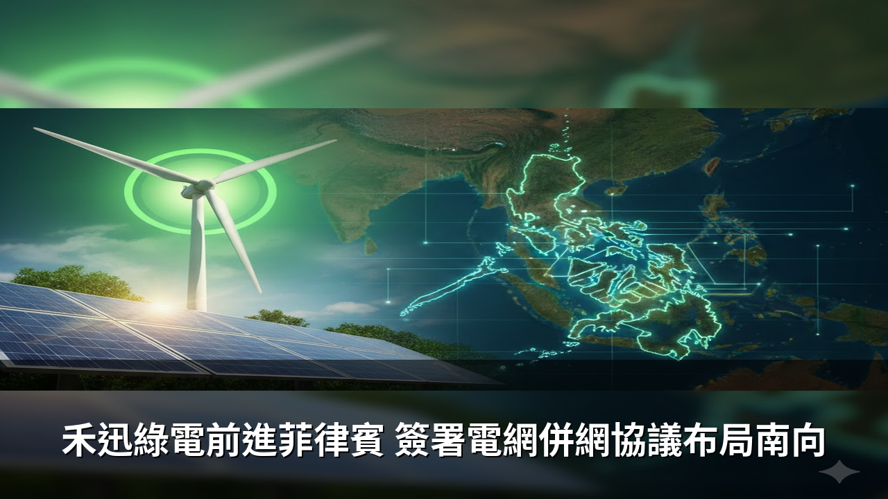 禾迅綠電前進菲律賓 簽署電網併網協議布局南向