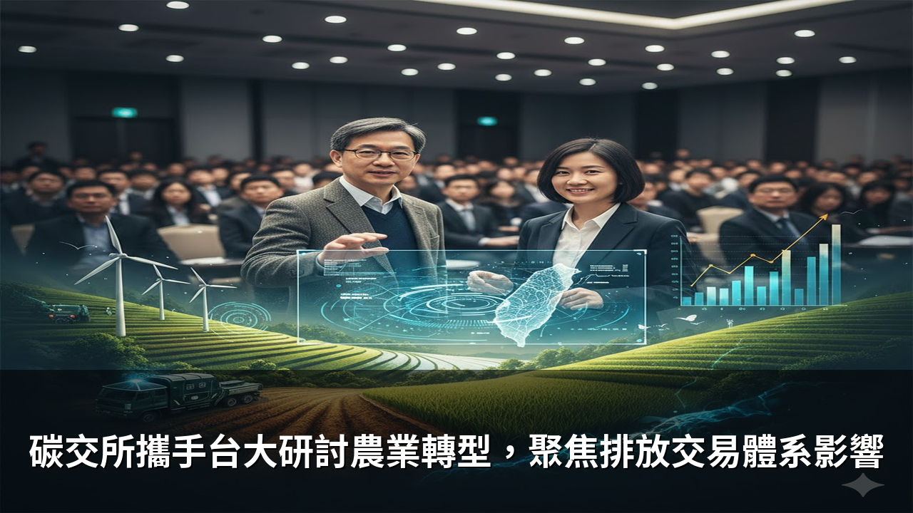碳交所攜手台大研討農業轉型，聚焦排放交易體系影響