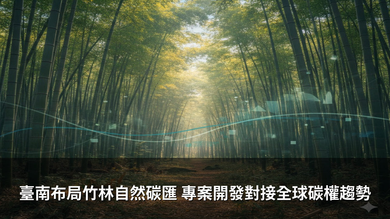 臺南布局竹林自然碳匯 專案開發對接全球碳權趨勢
