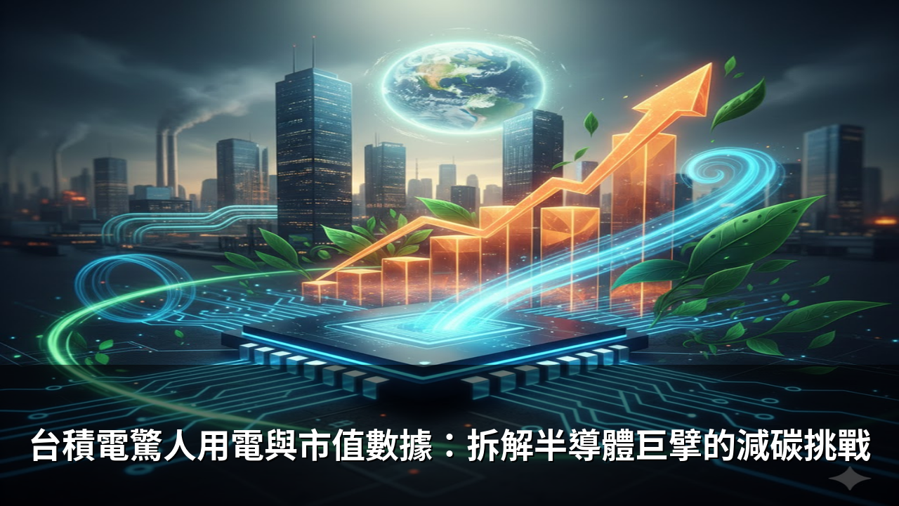 台積電驚人用電與市值數據：拆解半導體巨擘的減碳挑戰
