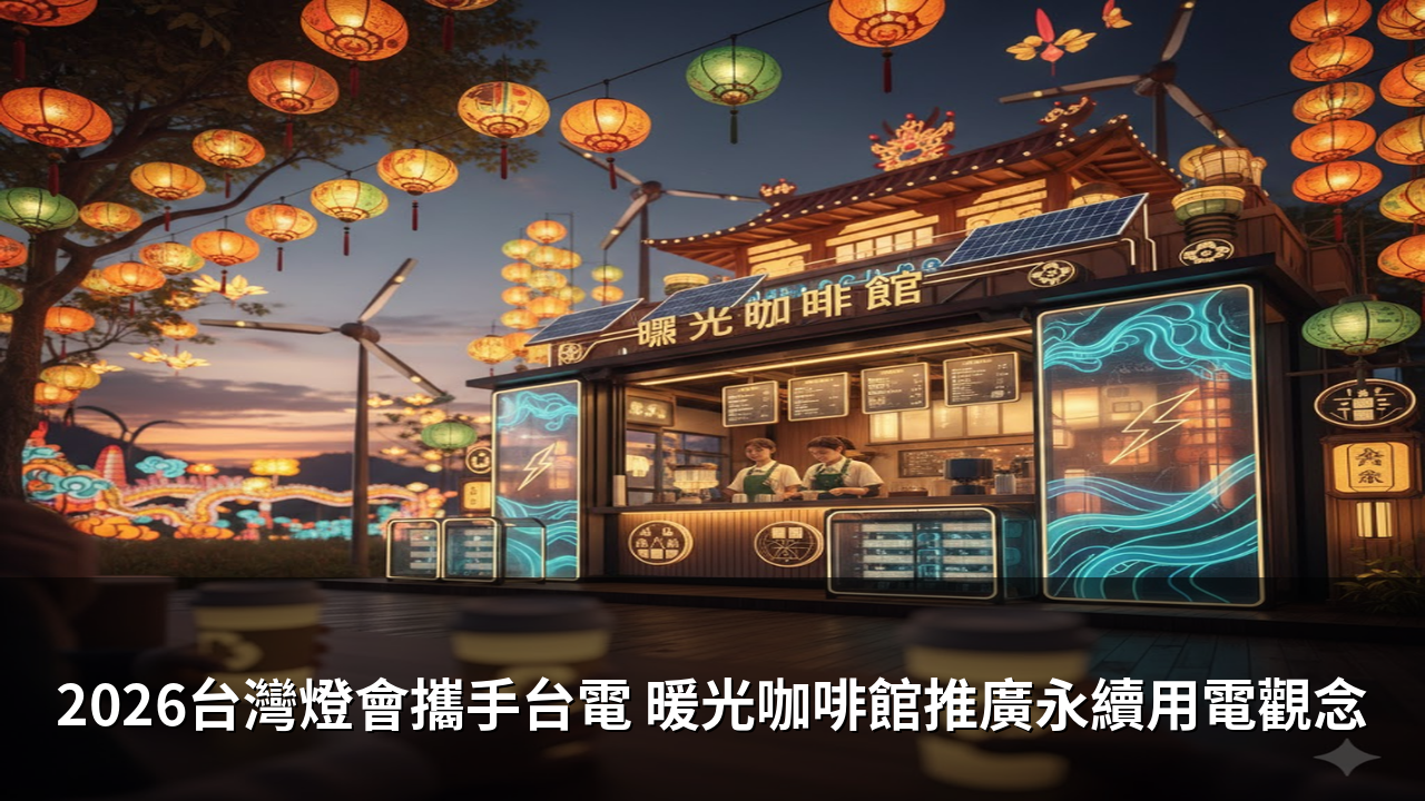 2026台灣燈會攜手台電 暖光咖啡館推廣永續用電觀念