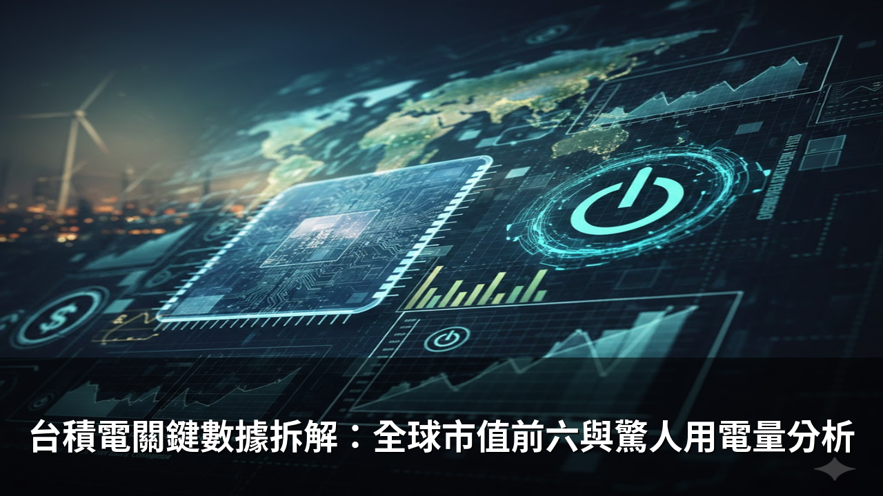 台積電關鍵數據拆解：全球市值前六與驚人用電量分析