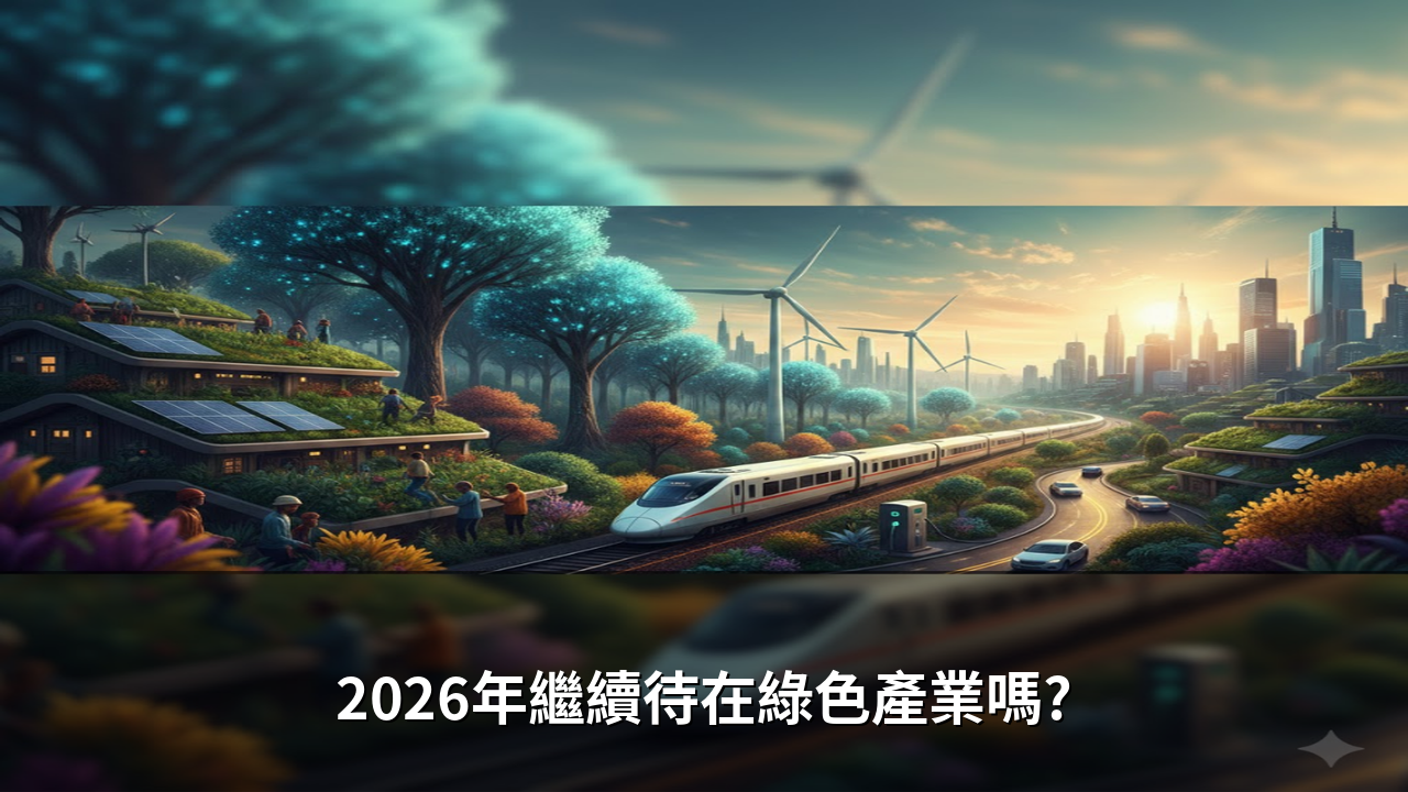 2026年繼續待在綠色產業嗎?