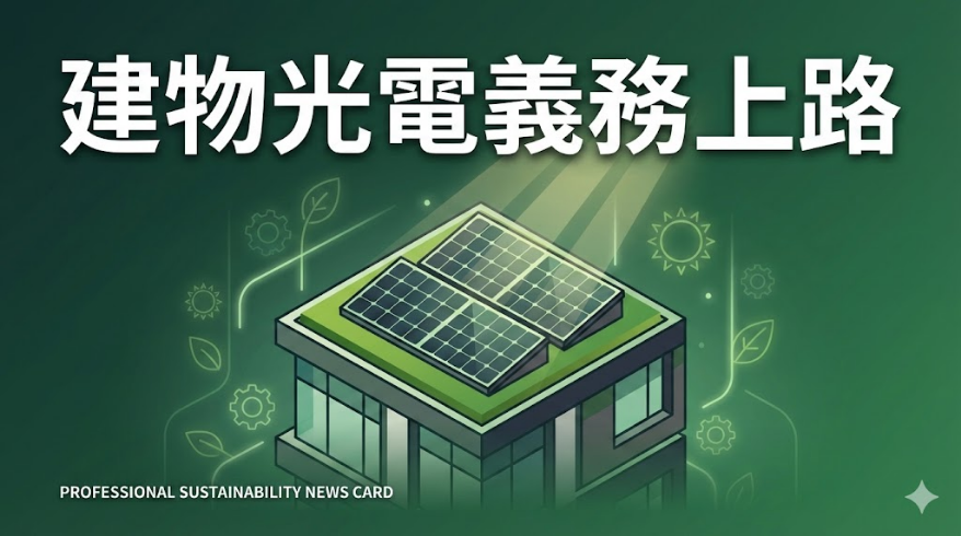 建物光電義務8月上路，帶動建築產業發展