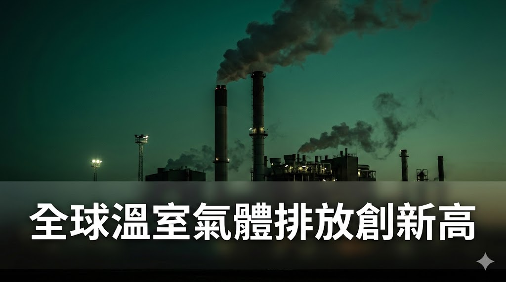 2025 年全球溫室氣體排放創新高