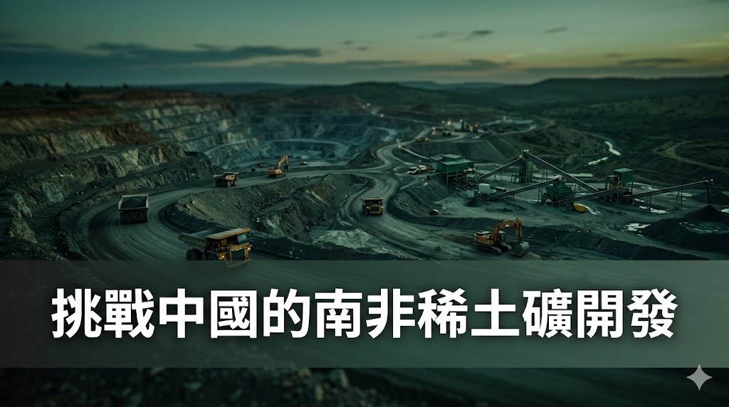 南非稀土礦開發計畫挑戰中國低成本模式