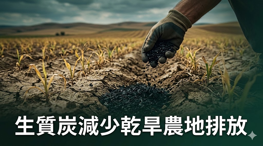 生質炭減少乾旱農地排放超越堆肥