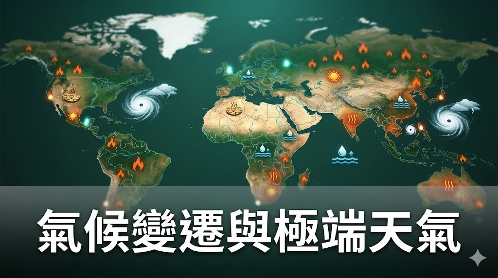 氣候變遷與極端天氣：全球影響圖譜
