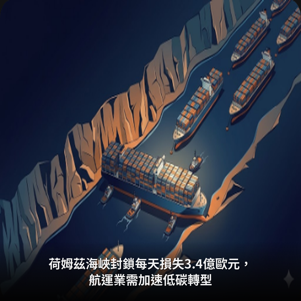 荷姆茲海峽封鎖每天損失3.4億歐元，航運業需加速低碳轉型