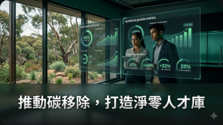 澳洲急需推廣碳移除意識，以填補 2050 淨零目標人才缺口