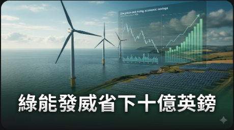 英國風光發電創新高！三月節省十億英鎊天然氣進口成本