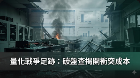 戰爭隱形碳排無所遁形：碳盤查如何應對衝突帶來的氣候衝擊