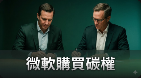 微軟購買626,000噸碳權