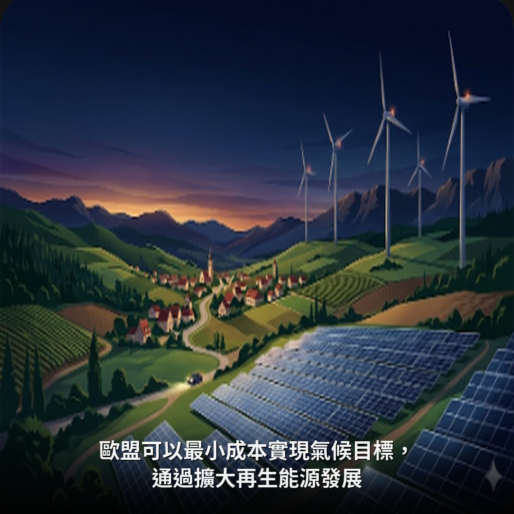 歐盟可以最小成本實現氣候目標，通過擴大再生能源發展
