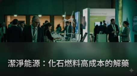 潔淨能源被視為化石燃料高成本的解藥