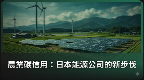 日本能源公司簽署長期協議購買國內農業碳信用