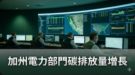 加州電力部門碳排放量創2021年來首次年增