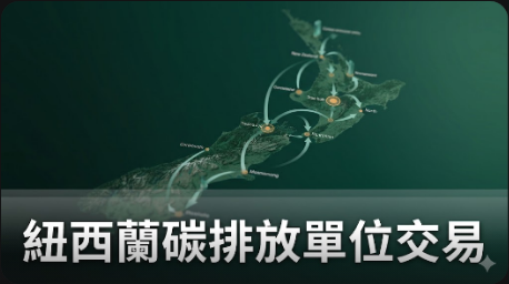 紐西蘭碳排放單位庫存增加