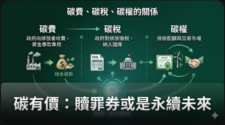 碳有價 = 贖罪券？了解碳費、碳稅、碳權背後的概念