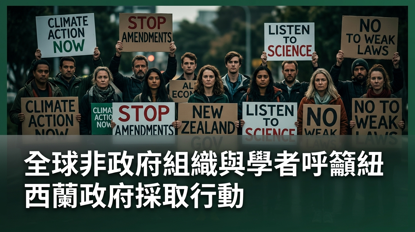 全球NGO和學者籲紐西蘭政府放棄氣候法修訂
