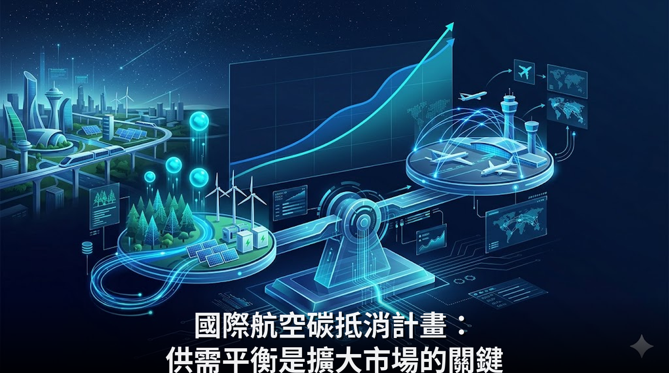 國際航空碳抵消計畫：供需平衡是擴大市場的關鍵