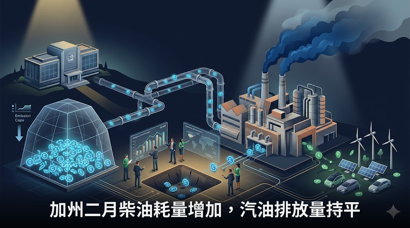 加州二月柴油耗量增加，汽油排放量持平