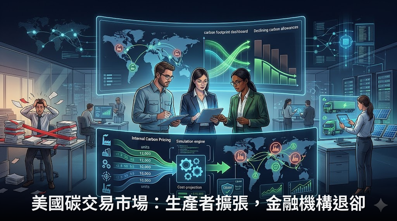 美國碳交易市場：生產者擴張，金融機構退卻