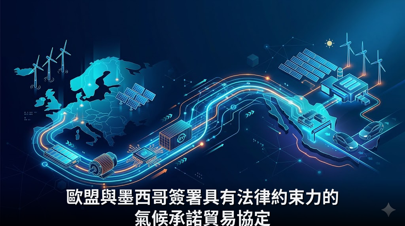 歐盟與墨西哥簽署具有法律約束力的氣候承諾貿易協定