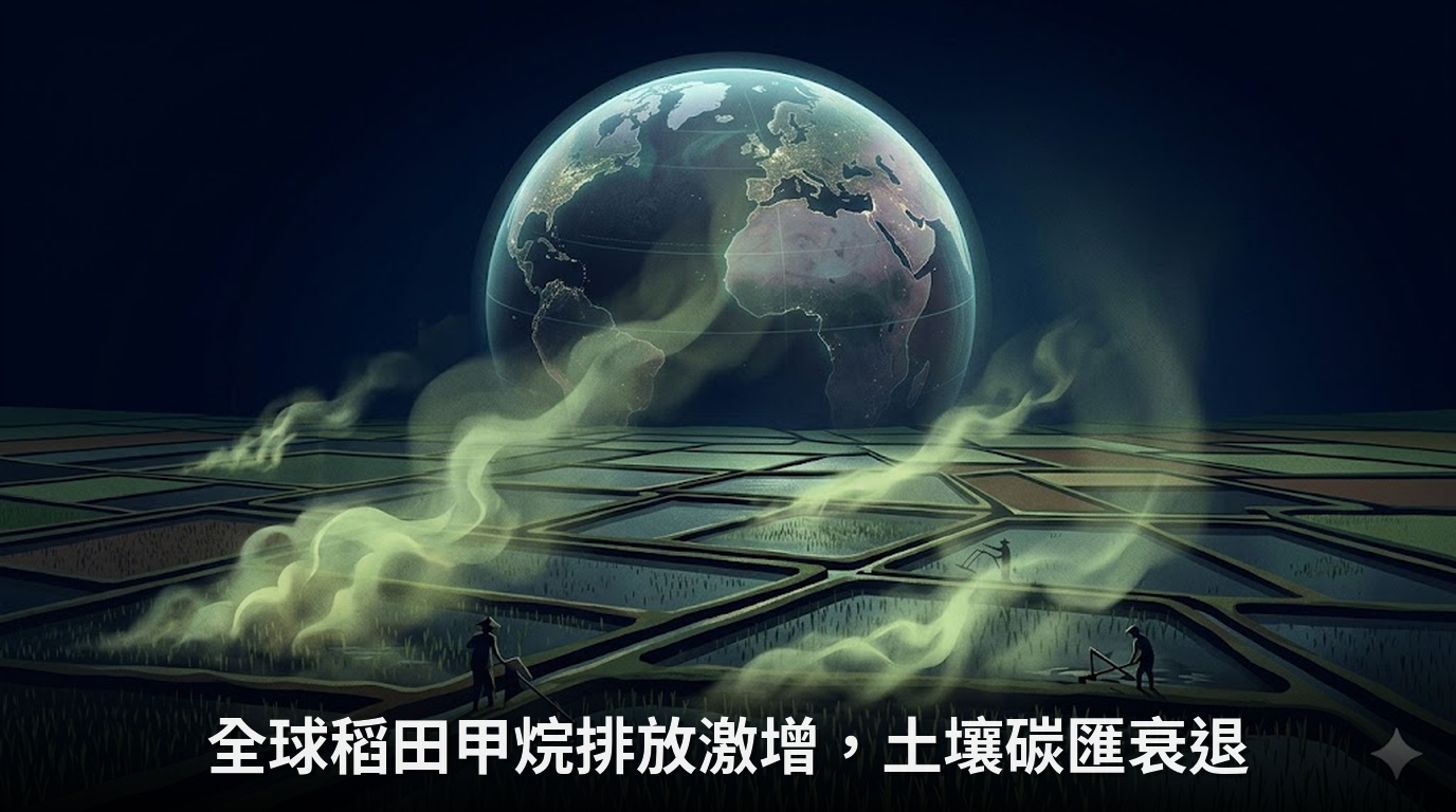 全球稻田甲烷排放激增，土壤碳匯衰退
