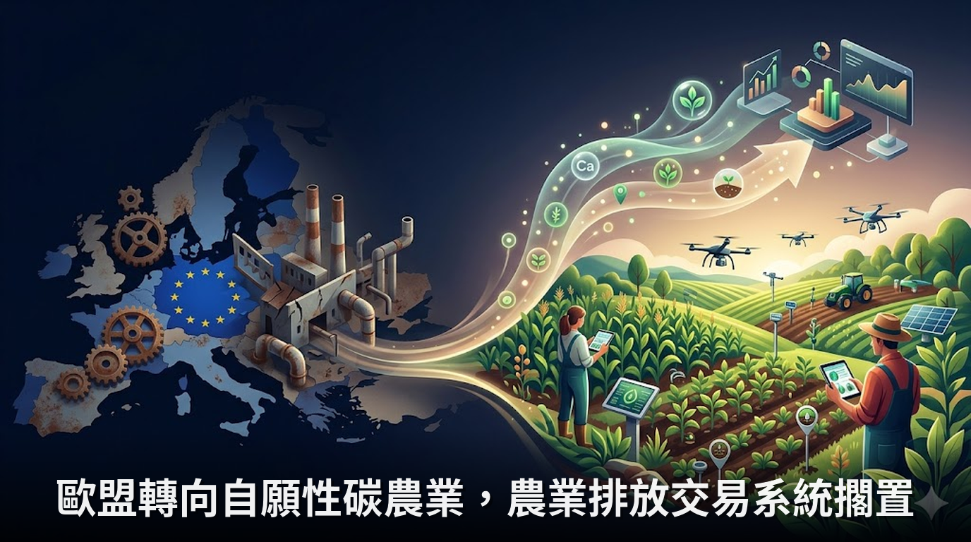 歐盟轉向自願性碳農業，農業排放交易系統擱置