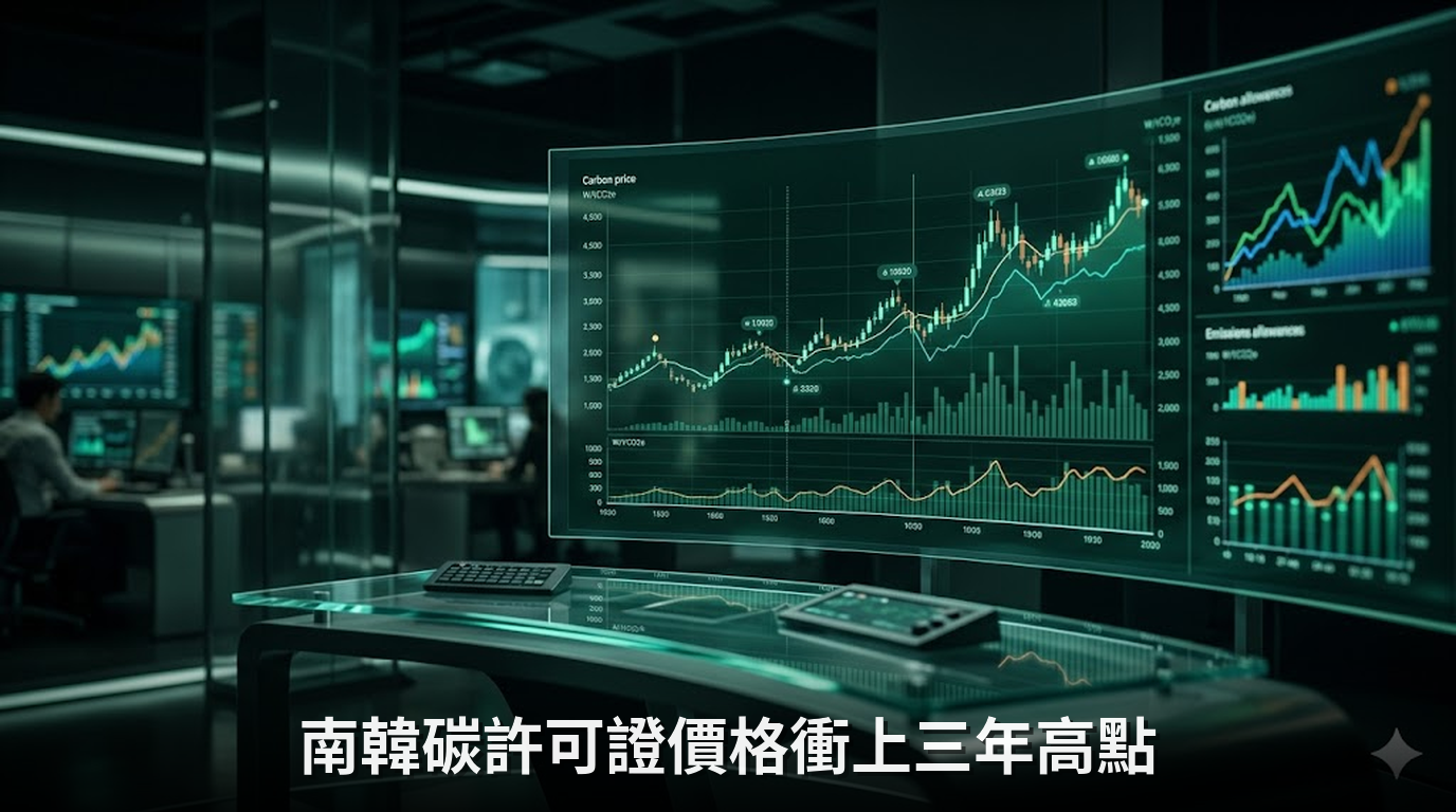 南韓碳許可證價格衝上三年高點