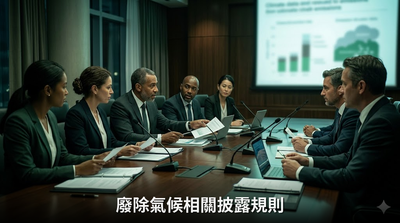 美國證券交易委員會提議廢除氣候相關披露規則